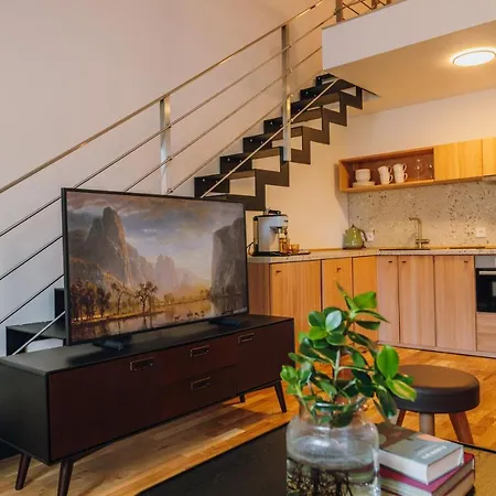 아파트 Modern Mezzanine At Jecna St 프라하